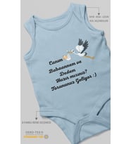 Canım Babannem ve Dedem Hazır Mısınız? Baskılı Bebek Zıbını – Çıtçıtlı Body  %100 Pamuk Sıfır Kol (Bebek Mavisi)