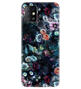 INFINIX Hot 8 9 10 11S Hot 10 Play 10T Kılıf Desemli Silikon Great Flowers 1304