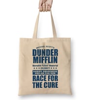 Dunder Mifflin Rabies Awareness Race for the Cure Bez Çanta Uzun Saplı