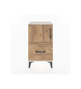Arges Komodin 2 Raflı Tek Çekmeceli Tek Kapaklı 44x30x80 Aytaşı-Çam