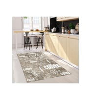 Rovigo Home Dijital Baskı Yıkanabilir Kaymaz Taban Mutfak Halısı RVG2077 (Bej)