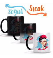 Frida Kahlo 6 Sihirli Kupa Bardak Porselen