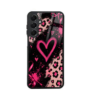 Lexroo Galaxy A16 Kılıf Kamera Korumalı Desenli Lusi Kılıf - Pembe Kalp