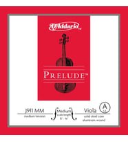 D'Addario J911MM Prelude Medium Scale Viyola Tek Teli - A/La Notası (Aksesuar)  Medium Tansiyon, Masif Çelik Çekirdek, Net Ses Tanımı ve Kararlı Akort Yapısı