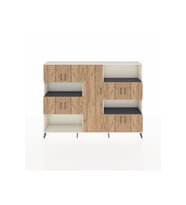 Arges Dolap 10 Raflı 9 Kapaklı 220x30x163 Aytaşı-Çam/Antrasit