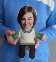 Öğretmenler Günü Hediyesi BK Gift Kişiye Özel Fotoğraflı Kadın Öğretmen Tasarımlı Bebek Yastık-6