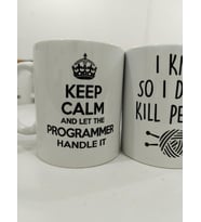 Keep Calm Programmer Kupa - Yazılımcı Komik Seramik Bardak Teknoloji Hediyesi 325ml