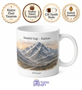 Hakkari Sümbül Dağı Doğu Anadolu Hatırası Kupa Bardak Hediye