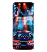 General Mobile Gm 23 Kılıf Silikon Desen Özel Seri Neon Cars 1724