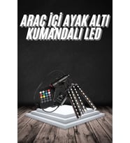 Rgb Işıklı Araç İçi Aydınlatma Kumandalı 12'Li Led Işık Renk Değiştirebilen