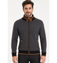 Dewberry Erkek Pamuklu Sweatshirt Diagonal Antrasit 9021 Jean Kombinleri, Katmanlı Kombin, Seyahat Gardırobu