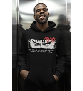 Berserk Guts Baskılı Unisex Oversize Anime Karakter Hoodie
