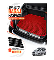 FORD TOURNEO-COURIER (2013-2023) Uyumlu EVA Bagaj Paspası Araca Özel Kırmızı