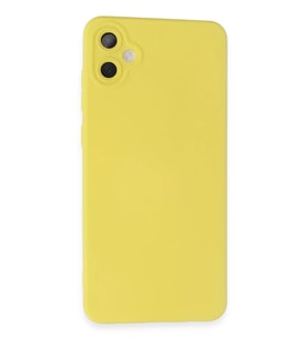 Galaxy A05 Kılıf Nano içi Kadife Silikon - Sarı