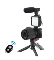 Pazariz Video Fotoğraf Çekim Bluetooth Kumandalı Işık Ring Vlog Konferans Video