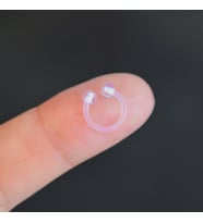 Alerji Yapmayan Bioplast Esnek Piercing Silikon Piercing Tragus Helix Kıkırdak (Çok Renkli)