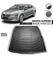 Skoda Super B Bagaj Havuzu 2015 Sonrası Havuzlu Bagaj Paspası