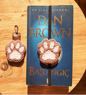 Mi-Knitting, El Yapımı Patili  Kitap Ayracı Ve Anahtarlık