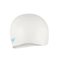 Speedo Plain Moud Silc Cap Ju White/Blue Çocuk Bonesi 8-7099017621 Beyaz