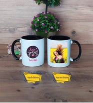 Love Yourself Kupa Bardak Siyah Fotoğraflı Motto