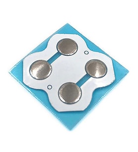 Nintendo Switch Joy-Con Metal Buton Sticker D-Pad Yapıştırma ABXY Sticker NS Yedek Parça Tamir (Beyaz)
