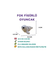 Beyaz Fok Figür - 3D Kutup Hayvanı
