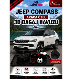Jeep Compass ALT (J4U) Bagaj Havazu 2026 - 2026 Araca Özel 3D Bagaj Havuzu