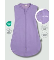 Çift Kat Pamuk Bebek Kundak Tulum 1,5 TOG Violet