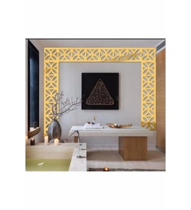 Dekor Süs BORDÜR ÇİÇEKLİ AYNA GOLD ALTIN 20  ADET Pleksi Dekoratif BORDÜR  Ayna Antre 7*7cm