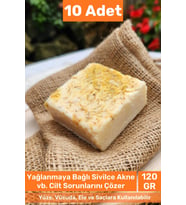 #sabun %100 Doğal Güzel Kokulu El Yüz Saç Cilt Vücut Orijinal Safran Sabunu 120g - 10 Adet
