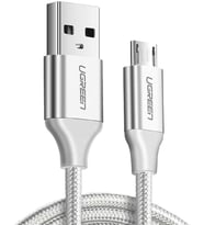 USB & USB-A Data ve Şarj Kablosu, 1 Metre, Beyaz