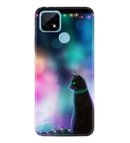 Realme C11 C21 C21Y C25Y C11 2021 Kılıf Desemli Silikon Window Cat 1787