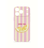 iPhone 17 Pro Max Vorian İnce Kamera Korumalı Mika Kılıf Summer Vibes Lemon