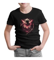 Baykuş Siyah Çocuk Tshirt