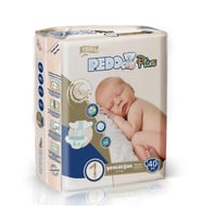 Pedo Plus Bebek Bezi Beden:1 (2-5KG) Yeni Doğan 40 Adet Jumbo Pk