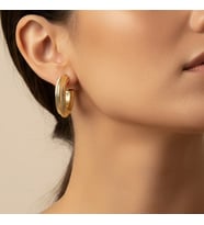 XUPİNG JEWELRY ÇİZGİ DESENLİ HALKA KÜPE
