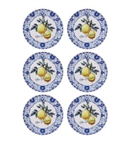 The Mia Odore Di Limone Pasta Tabağı 6lı Set 19 cm ODL0001 (Çok Renkli)