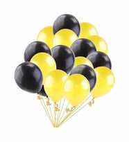 Siyah - Sarı Balon 10 Adet ( Balonlar Sönüktür)
