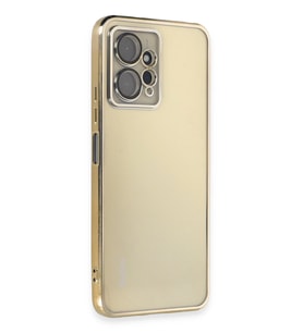 Redmi Note 12 4G Kılıf Lensli Silikon - Gold