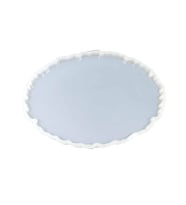 Epoksi Silikon Kalıp Oval Dalgalı Tepsi  (Supla) Kalıbnı  YERLİ 25x33.5 CM