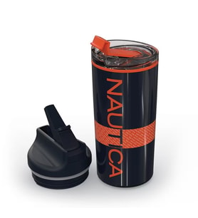 Nautica Sport Termos Paslanmaz Çelik 950ML Lacivert Turuncu