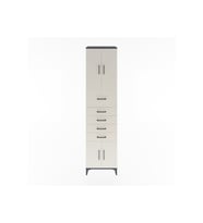 Hyperion Dolap 2 Raflı 5 Çekmeceli 4 Kapaklı 60x44x243 Antrasit-Aytaşı