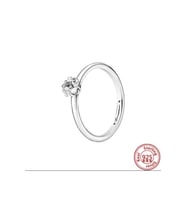 Poseidons Jewellery Gümüş Gökyüzü Işıltılı Yıldız Tektaş Yüzük