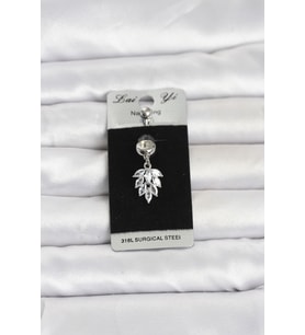 316L Cerrahi Çelik Sallantılı Başak Model Göbek Piercing 5886 - HEP-6328-8236