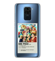 Xiaomi Redmi Note 9 Uyumlu One Piece Desenli Şeffaf Telefon Kılıfı