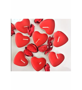 Pazariz Tealight Mum 10'lu Kalpli Kırmızı