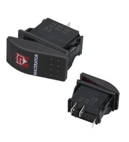 Ayt Macaratör Sembollu Lambalı Işıklı Araç On Off Aç Kapa Anahtar Düğme Oto İçin 12-24 Volt Switch 3 Pinli