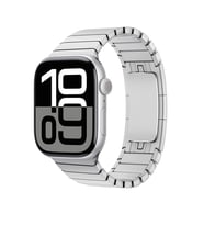 Apple Watch 44mm Uyumlu Kordon Paslanmaz Çelik Luxury Metal KRD-35 Kayış