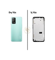Oppo A55 Yeşil Uyumlu Orta Kasa Full Kasa Kapak Gövde Housing