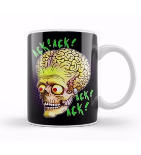 Mars Attacks Ack Ack Alien Head Kupa Bardak Porselen